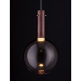 Nova Luce Smeđa staklena LED viseća svjetiljka s mogućnosti zatamnjivanja ø 25 cm Nostos – | shoptok.hr