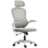 Nesta Ergonomski pisarni&amp;scaron;ki stol z mrežastim naslonjalom, nastavljiva vi&amp;scaron;ina, zložljiva naslonjala za roke, 5 koles, gugalna funkcija, siv, (5000493997) Slike