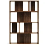 Sistem modularnih polic v orehovem dekorju 6 ks 101x152 cm Litto –
