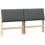  Tapecirani uzglavlje Tamno siva 180 cm Čvrsto borovo drvo | shoptok.hr