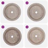  Umivaonik sivi Ø 40 x 15 cm mramorni | shoptok.hr