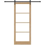  Klizna vrata Prirodna i crna 93 x 232 cm | shoptok.hr