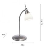 PAUL NEUHAUS 4001-55 -LED prigušiva stona lampa PINO 1xG9/3W/230V matni hrom | Eponuda.com