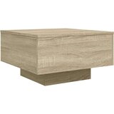 vidaXL Klubska mizica sonoma hrast 55x55x31 cm inženirski les | Shoptok.si