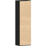 vidaXL omara za čevlje črni hrast 54x34x183 cm inženirski les | Shoptok.si