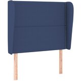 Maison Chic vzglavna omarica - nočna omarica - posteljna omarica z ušesi modro 93x23x118/128 cm blago, (21712826) Cene