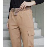 UR/CEO Light brown cargo pants with patch pockets Nuala | Shoptok.si