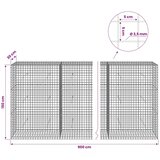  Gabion s žicom debljine 3 5 mm i mrežom 5x5 cm 900x30x150 cm - 30 cm 150 cm 900 cm | shoptok.hr