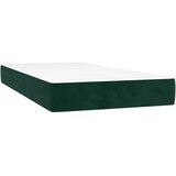  box spring s madracem LED tamnozeleni 90x190 cm baršun | shoptok.hr