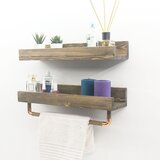 Woody Fashion Aa117 Walnut Wall Shelf