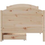 vidaXL Okvir kreveta bez madraca 90 x 190 cm od masivne borovine | shoptok.hr