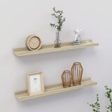 vidaXL Zidne police 2 kom boja hrasta sonome 60 x 9 x 3 cm Cijene