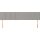  Uzglavlja svjetlosiva 180x5x78/88 cm od tkanine | shoptok.hr