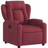 vidaXL Električni naslonjač od tkanine crvena boja vina | shoptok.hr