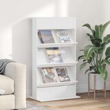  Polica za časopise Bijelo 70 x 41 x 126 cm Konstruirano drvo | shoptok.hr