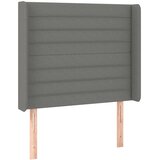  LED uzglavlje tamnosivo 103 x 16 x 118/128 cm od tkanine | shoptok.hr