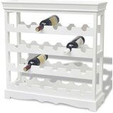 vidaXL Omarica za vino Abreu bela | Shoptok.si