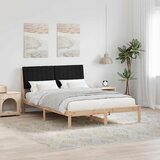  Krevetna konstrukcija Smeđa 135 x 190 cm Čvrsto borovo drvo | shoptok.hr
