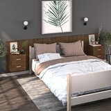  Zidni noćni ormarić boja smeđeg hrasta | shoptok.hr