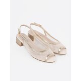 GOODIN Gold sandals with mesh detail | Shoptok.si