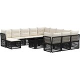  Sjedeća garnitura za vrt 13 kom. Crna poliratan 100 x 55 x 73 cm | shoptok.hr