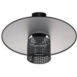 Duolla - Plafonski luster TOKYO RATTAN 1xE27/15W/230V, prečnik 50 cm, crna/srebrna | Eponuda.com