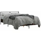  Okvir kreveta boja hrasta 140x190 cm konstruirano drvo i metal
