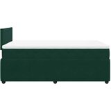 Box spring krevet s madracem tamnozeleni 120x200 cm baršunasti | shoptok.hr