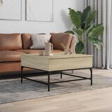  Stolić za kavu boja hrasta sonome 80x80x45 cm od drva i metala | shoptok.hr