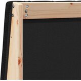  Tapecirani uzglavlje Crna 140 cm Čvrsto borovo drvo | shoptok.hr