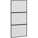  Klizna vrata s priborom crna 102,5 x 205 cm kaljeno staklo | shoptok.hr
