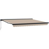 Nadstrešnica Bež 400 × 300 cm Poliester i aluminij | shoptok.hr