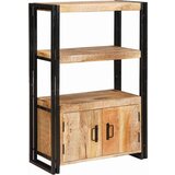  Polica s Vrata Smeđa Čvrsto Grubo Mango Drvo i Metal | shoptok.hr