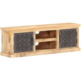 vidaXL TV ormarić s čeličnim vratima 120x30x40 cm masivno drvo manga | shoptok.hr