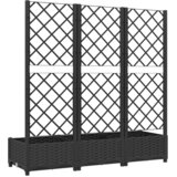  Vrtna žardinjera s rešetkom crna 120x40x121,5 cm PP | shoptok.hr