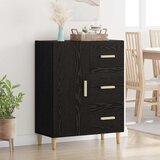 vidaXL Kreveta Crni hrast 34 x 69.5 x 90 cm Konstruirano drvo Cijene