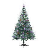 vidaXL Umjetno božićno drvce s stalakom Zelena 150 cm PVC i čelik | shoptok.hr