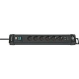 Brennenstuhl Premium-Line Extension Socket 6-way black | shoptok.hr
