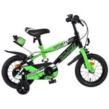 Volare dječji bicikl Sportivo 12″ zeleno-crne boje, s dvije ručne kočnice | shoptok.hr