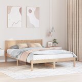 vidaXL okvir postelje iz borovega lesa Naravna Trd borov les 160 x 200 cm Cene