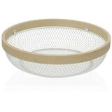 Posuda za Voće Versa Bijela Metal Drvo (25 x 7 x 25 cm) | shoptok.hr