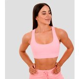 GymBeam sportski grudnjak mesh panel pink