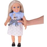  Velika lutka 48 cm s mekanim tijelom i melodijom, plava kosa i prugasta bluza | shoptok.hr