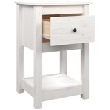 Noćni ormarići 2 kom bijeli 40x35x61,5 cm od masivne borovine | shoptok.hr