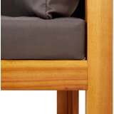  Vrtna sofa s jastucima za 2 osobe, drvo akacije i užad | shoptok.hr