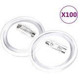 vidaXL Set gumba za značke sa sigurnosnim iglama 100 kom akrilni 44 mm | shoptok.hr