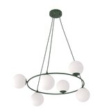  Luster na sajli AZURA 6xE14/10W/230V zelena/bela | Eponuda.com