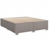  Krevet s oprugama i madracem smeđesivi 200x200 cm od tkanine | shoptok.hr