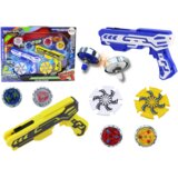  Set pištolja za izbacivanje 4 metalna diska - plavo/žuti | Shoptok.si