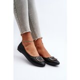 Boto Black Eco Leather Ballerinas with Decoration Enicoria | shoptok.hr